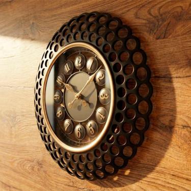 Imagem de Relógio Decorativo Vazado De Parede Elegante Vintage De 50cm