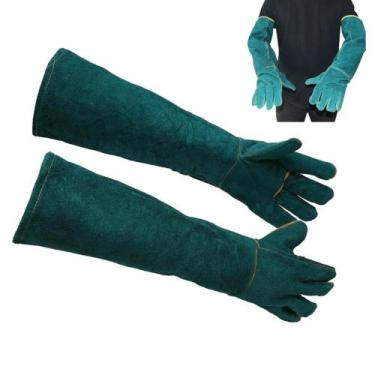 Imagem de Par Luva Antimordida Petshop Cachorro Gato Aves Banho Tosa Proteção Se