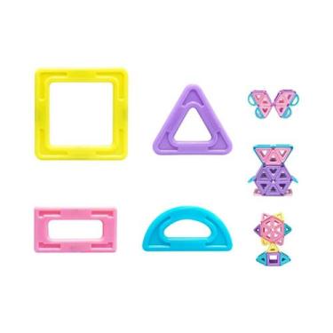 Imagem de Blocos De Construção Magnéticos 3D Macaron Médio, Brinquedo Educaciona