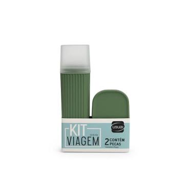 Imagem de Kit Viagem Usual 2 Peças com Saboneteira e Porta Escova - Coloridos, V