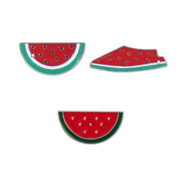 Imagem de Broche Esmaltado De Melancia De Verão Em Formato De Fruta, Decoração P