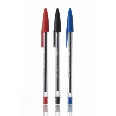 Imagem de Kit 3 caneta economic compactor azul/preta/vermelha