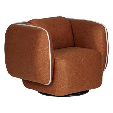 Imagem de Poltrona Giratória Goma Linhão Terracota Westwing - Westwing Collectio