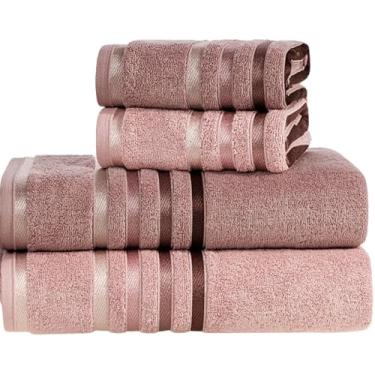 Imagem de Jogo De Toalhas Banhão Karsten Lumina 4 Peças (Rosa)