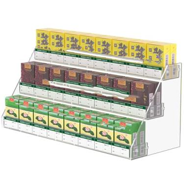Imagem de Prateleira de exibição de cigarro de loja de conveniência, prateleira de 5 colunas de 6 camadas para supermercados de varejo - Organizador de cigarros durável para maior visibilidade e vendas