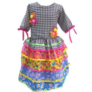 Imagem de Fantasia Infantil Maria Bonita - Vestido Caipira - Genérico