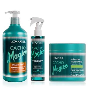 Imagem de Kit Lowell Cacho Magico Shampoo, Mascara 450g e Ativador