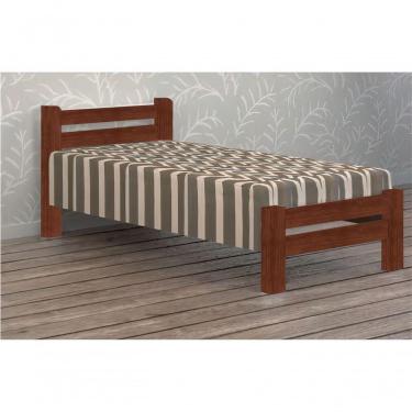 Imagem de Cama de Solteiro Itália de Madeira Angelim Castanho