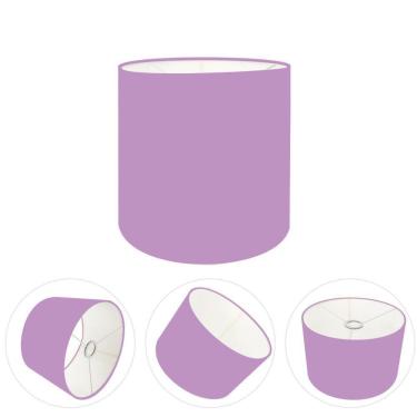 Imagem de Cúpula Abajur E Luminária Cilíndrica Vivare Cp-7005 ø18x18cm - Bocal Nacional Lilás