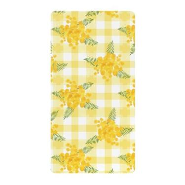 Imagem de SEHANY Lençol de berço fofo com flores coloridas 99 cm x 68 cm – Lençol de berço de algodão macio respirável para berço padrão e colchão infantil, roupa de cama para meninos e meninas