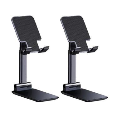 Imagem de Kit Atacado 2 Suporte Tripé Mesa Celular Retratil Portátil Movel Table