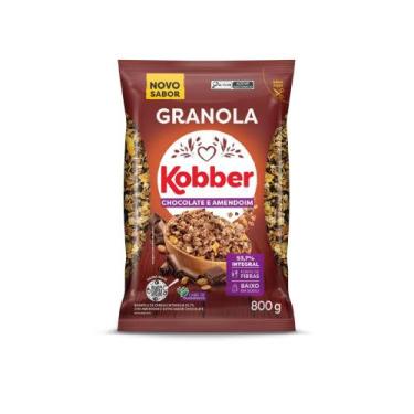 Imagem de Granola De Cereais Chocolate e Amendoim 800gr Kobber