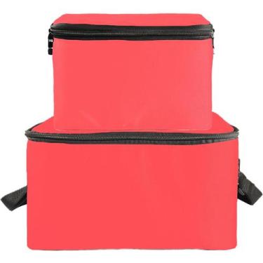 Imagem de Kit 2 Bolsas Térmicas Impermeáveis 5L 10L BLT128 Coral - Teisen