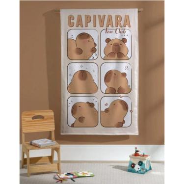 Imagem de Toalha de Banho Infantil Döhler Capivara 70x115cm
