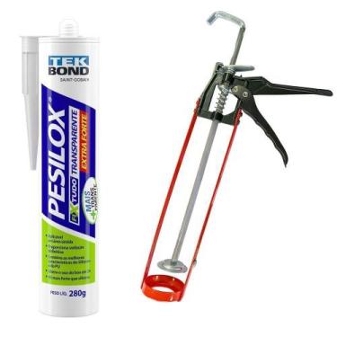 Imagem de Kit Cola Pu Pesilox Fixa Tudo Adespec Tubo Com Aplicador 