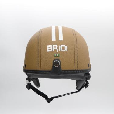 Imagem de Capacete Coquinho Br 101 Creme Fume P - Scooter/Bike