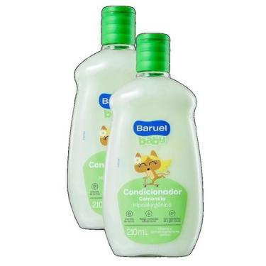 Imagem de kit 2 Condicionador Infantil Baruel Baby Camomila 210ml