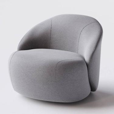 Imagem de Poltrona Mônaco em Linho Cinza - Home Mobily