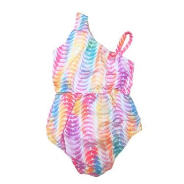 Imagem de Maiô Infantil Biquini Menina 2 ao 8 Estampado Roupa de Banho Moda Prai