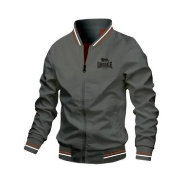 Imagem de Jaqueta Masculina À Prova De Vento Com Gola Alta LONSDALE, Moda Primav