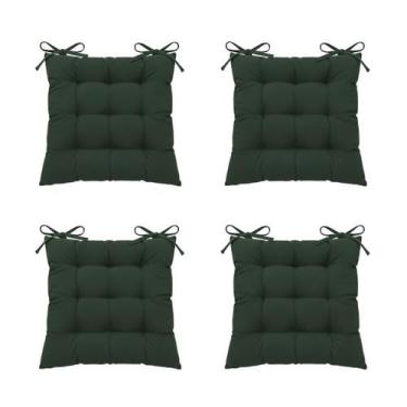 Imagem de Kit 4 Assentos Futton 40x40cm C/Fitas Amarrar Diversar Cores Futon Par