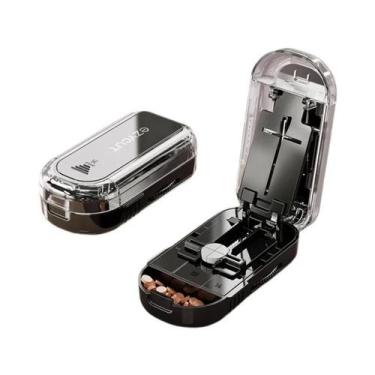 Imagem de Cortador De Comprimidos 2 Em 1 De Precisão Com Escova, Lâmina De Subst