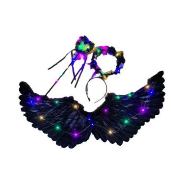 Imagem de Conjunto De Asas De Anjo E Varinha De Fada Para Mulheres E Meninas, Fa