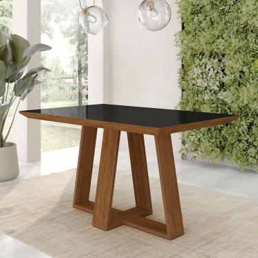 Imagem de Mesa De Jantar Avulsa 1,36m Retangular Espanha Freijó/pto - M.a