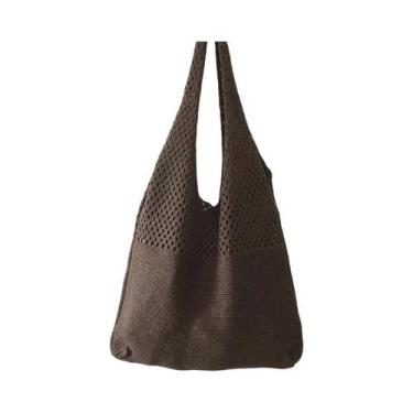 Imagem de Bolsa de Ombro Feminina Vintage de Grande Capacidade - Ideal para Verã