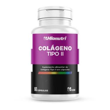 Imagem de Colageno Tipo 2 Com Vitaminas Máxima Absorção 500mg Hionutri 60 Cápsul