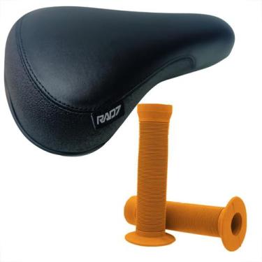 Imagem de  Selim Freeride Bronx 243 X 165mm Manopla Bmx 132mm color - GTA, Laran