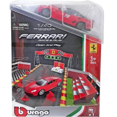 Imagem de Set ferrari race play open play 1:43 maisto - Bburago, Fxx, UN