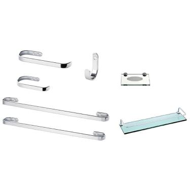 Imagem de Suporte Kit De Acessórios Para Banheiro 7 Peça