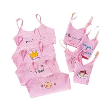 Imagem de Conjunto De Sutiãs De Treino De Algodão Para Meninas, 4 Peças, Roupa Í