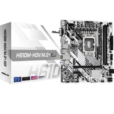 Imagem de Placa Mãe Asrock H610m-hdv/m.2, D5,  Intel, Chipset H610,  DDR5, LGA 1700, Matx
