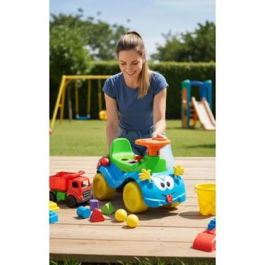 Imagem de 2x Triciclo Infantil Didático Azul 1+ Ano: Bolinhas e Formas - Congrat