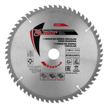 Imagem de Disco Serra Circular Madeira 230mm 60 Dentes MTX