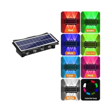 Imagem de Lâmpada De Parede Solar LED À Prova d'Água Para Exterior, Alta Luminos