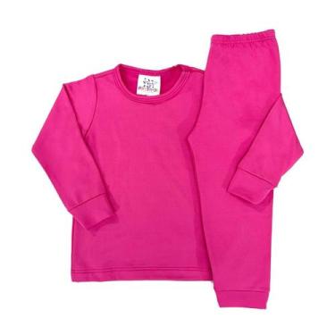 Imagem de Conjunto Térmico Infantil Peluciado Liso Básico Comfort - Fofotinhos, 