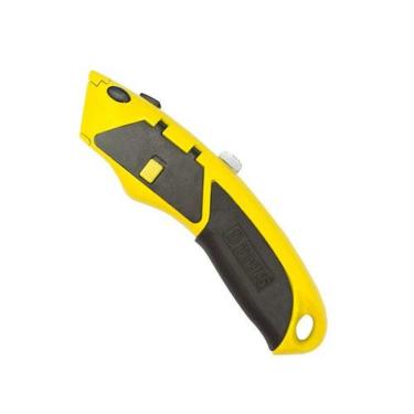 Imagem de Estilete Profissional Trapezoidal Estilete Pro Trapezoidal com 8 Lâminas Cabo Emborrach...