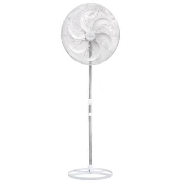 Imagem de Ventilador de Coluna 65 cm Branco com Grade em Pintura Epóxi Branca - 