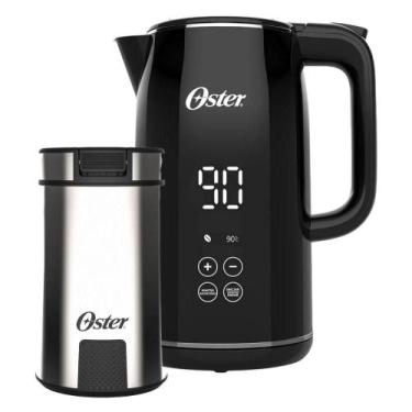 Imagem de Kit Chaleira Digital 1,7L E Moedor De Café Inox Oster 110V, 110V