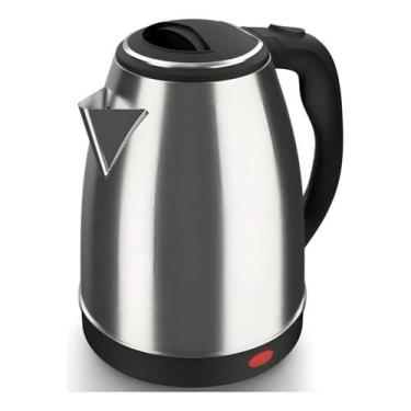 Imagem de Chaleira Jarra Elétrica Inox 1,8l Ferve Água Quente 110v Prateado 127v