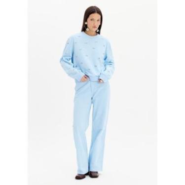 Imagem de Calça Reta De Moletom-Feminino