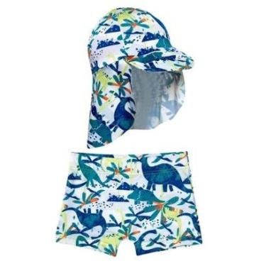 Imagem de Tip Top Conjunto Praia Sunga Boxer e Bone Dinossauros-Masculino
