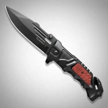 Imagem de Canivete Retrátil Portátil De Bolso Faca Camping Pesca Caça - Congratu