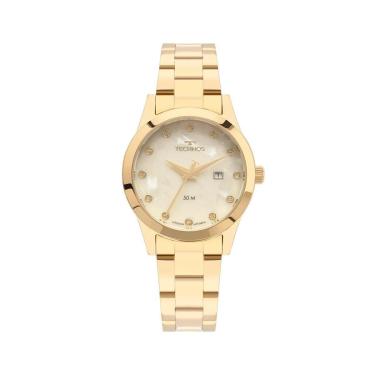 Imagem de RELÓGIO CALENDÁRIO ANALÓGICO DOURADO BOUTIQUE TECHNOS-Feminino