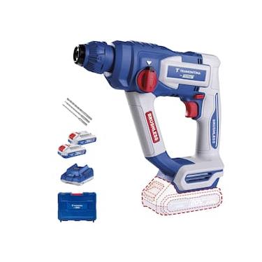 Imagem de Martelete Perfurador e Rompedor Tramontina by TOTAL 20V Brushless SDS-Plus 18 mm Kit co...