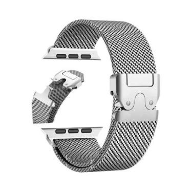 Imagem de Pulseira De Titânio Milanese Para Apple Watch Série 1 2 3 4 5 6 SE Ult