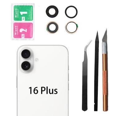 Imagem de Substituição de Vidro da Lente da Câmera Anglepingping para iPhone 16 